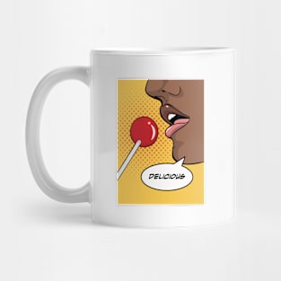 Pop Art Lollipop Candy Lip Gloss Mug